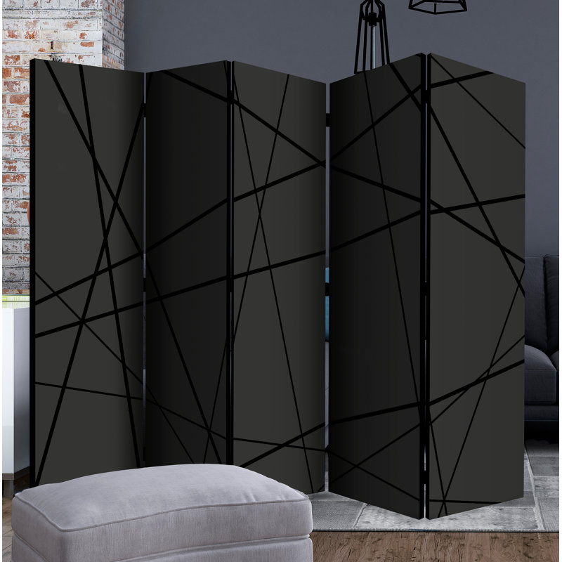 Mellville 172cm H Solid Wood Folding Room Divider, 5