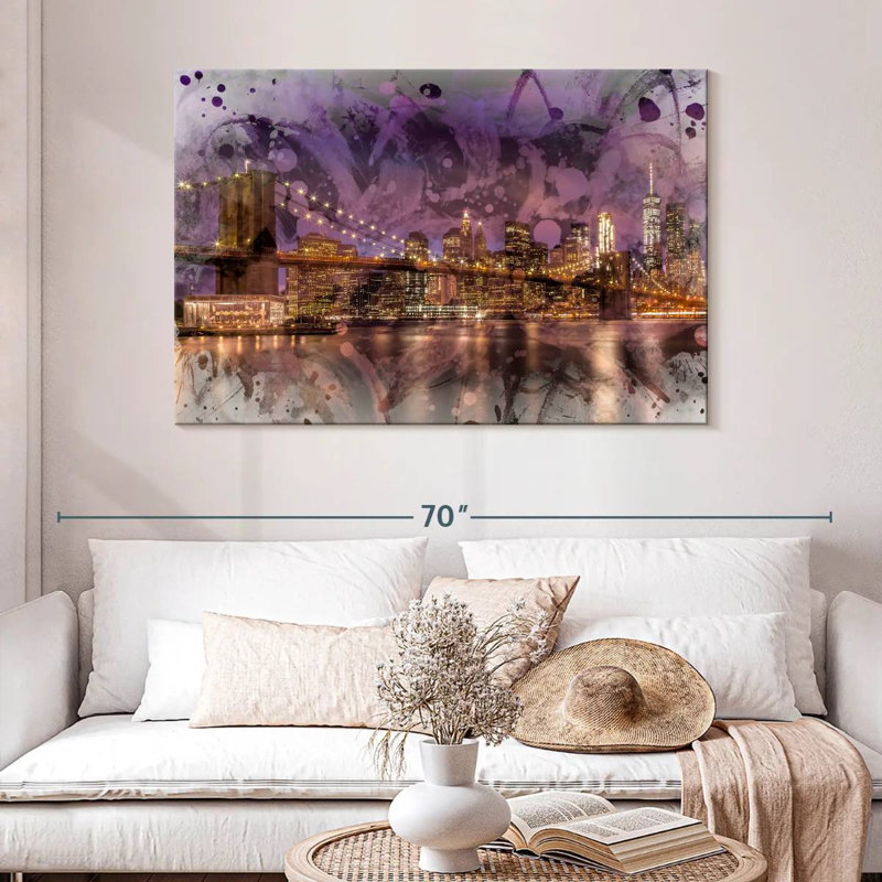 Lilie New York Lights, 32" H x 48" W