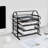4 Tier Metal Mesh File Organizer, Sliding Tray Desktop Document Holder