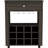 Bar Cart, Twelve Built-in Wine Rack, Four Legs, One Open Shelf - Espresso-1803603239