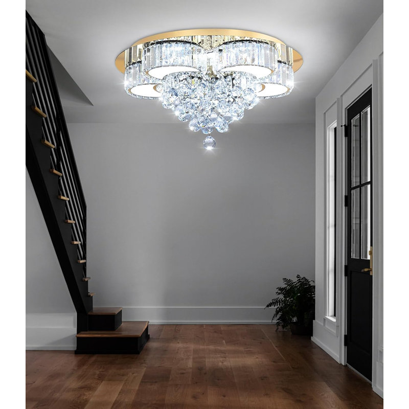 Lustre en cristal Glam, Doré