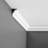 1-1/2 in x 2-1/8 in x 78-3/4 in Primed White Plain Polystyrene Crown Moulding