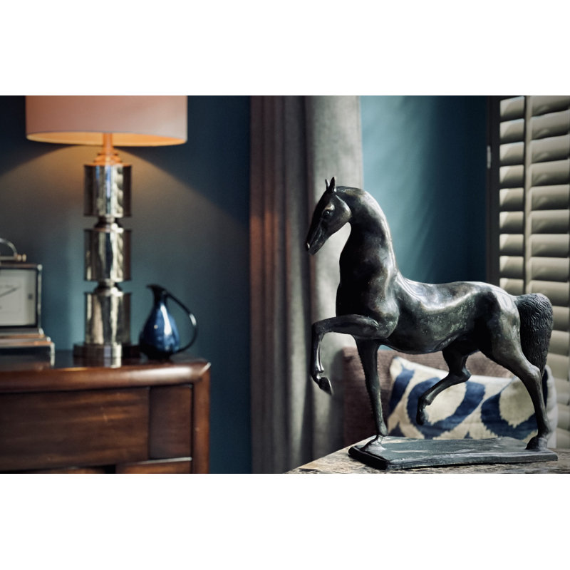 Sculpture cheval bronze contemporain
