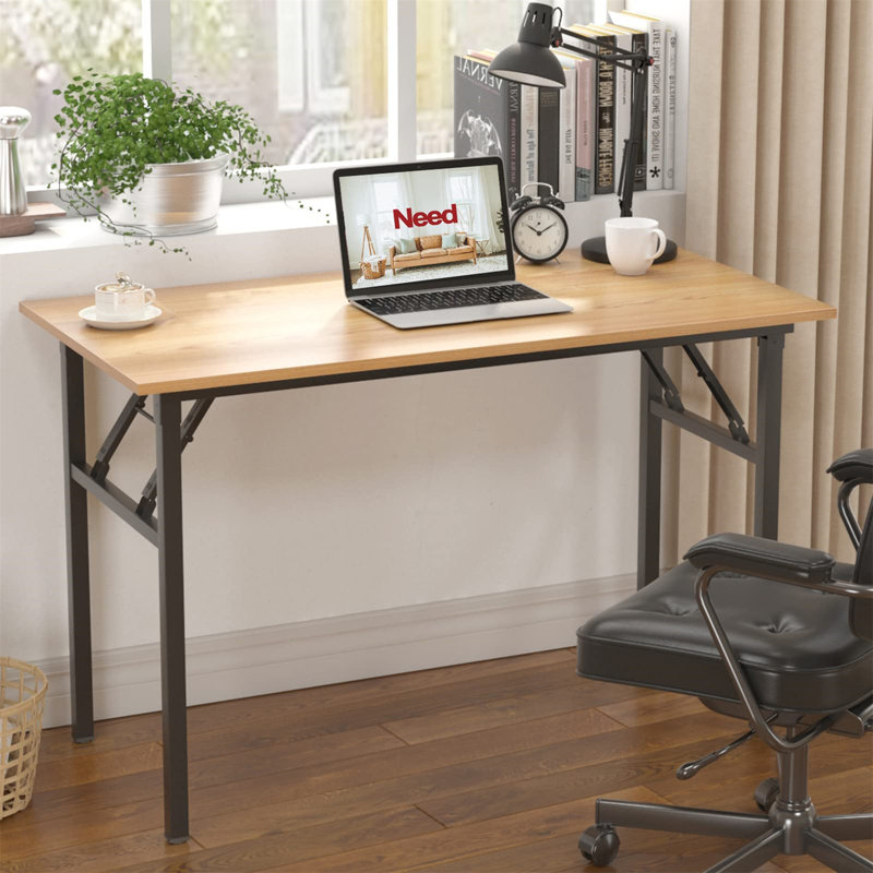 Aahliyah Computer Desk, Yellow/Black, 29.25" H x 47.24" W x 23.62" D