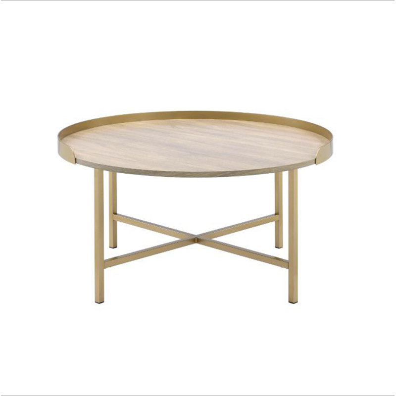 Table basse à plateau rond
