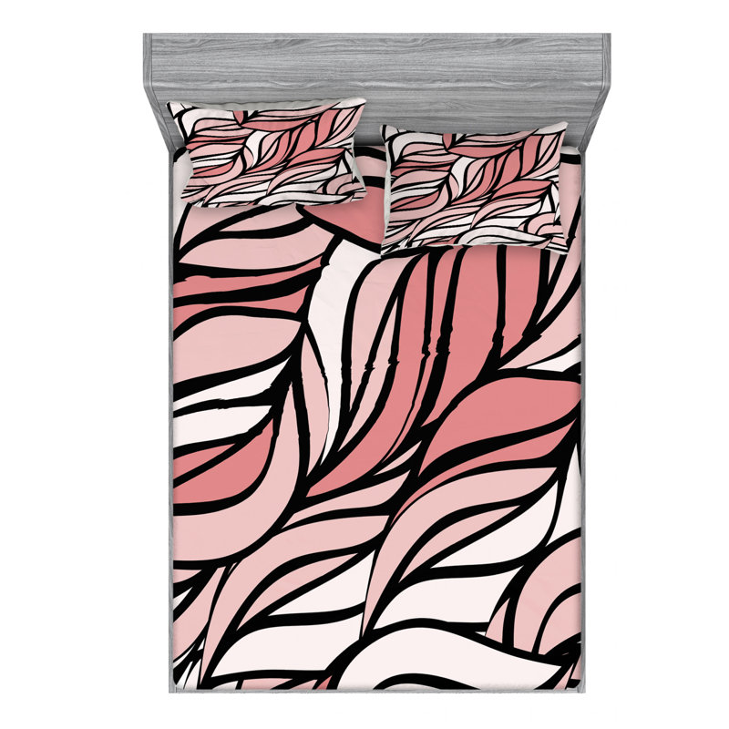 Microfiber Sheet Set, Queen Sheet Set with Fitted Sheet