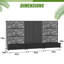 Lit de jardin surélevé en métal avec treillis H 72 po x l 141 po x P 16 po
