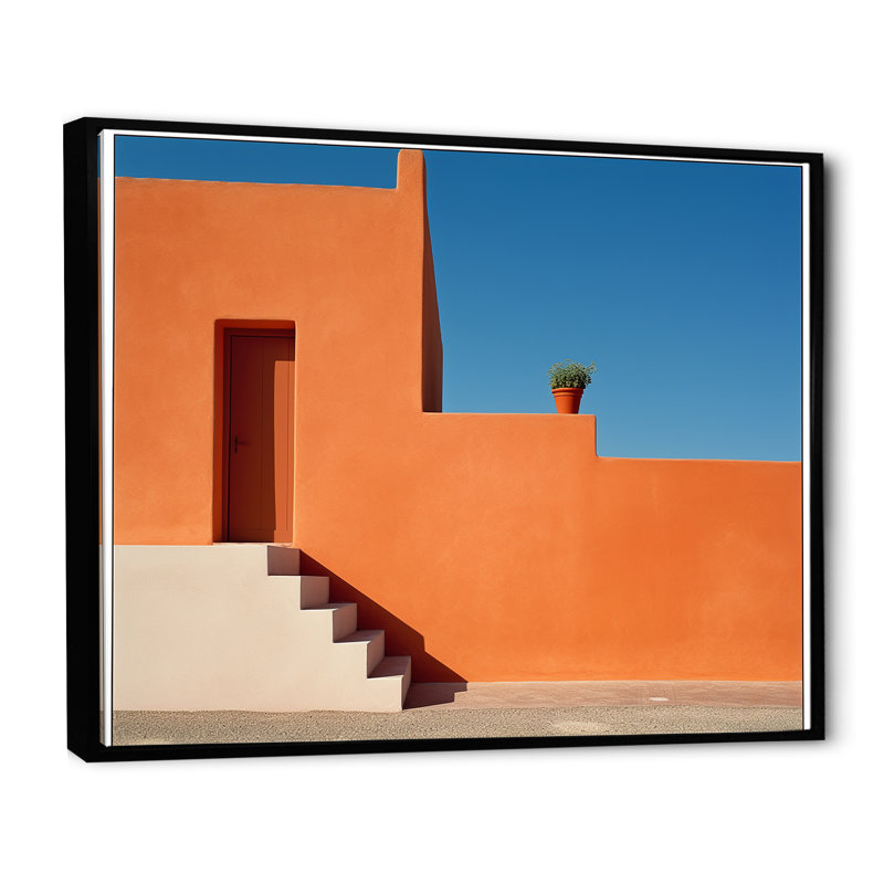 Afrique, paysage, minimalisme, photo I sur toile, Cadre flottant noir, H 12 po x l 20 po