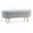 Ottoman Oval Storage Bench With Rubber Wood Legs For Footstool Seat And Storage Function-128633040-128633039