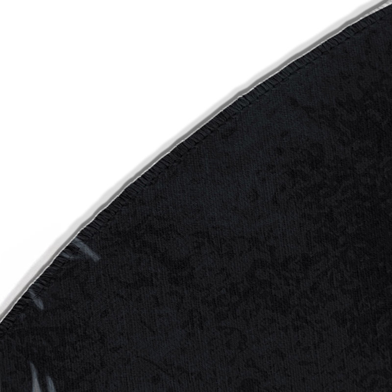 Tapis intérieur et extérieur Shadow Waltz, Rond 5 pi
