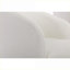 Fauteuil 1 place 25,6 pouces pivotant sur 360 ° avec accoudoirs tonneau en chenille et lin beige-1000696257