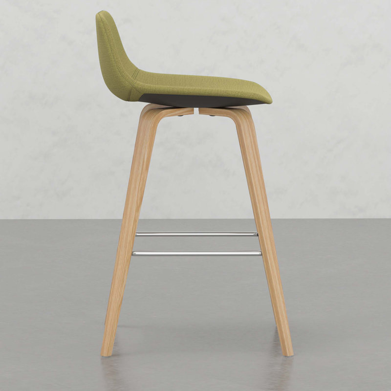Tabouret à hauteur de comptoir / bar Harvard (ensemble de 2), Brun, Vert