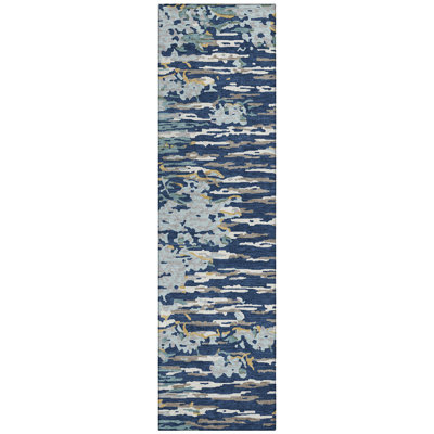 Machine Washable Indoor/Outdoor Chantille ACN2839 Abstract Rug