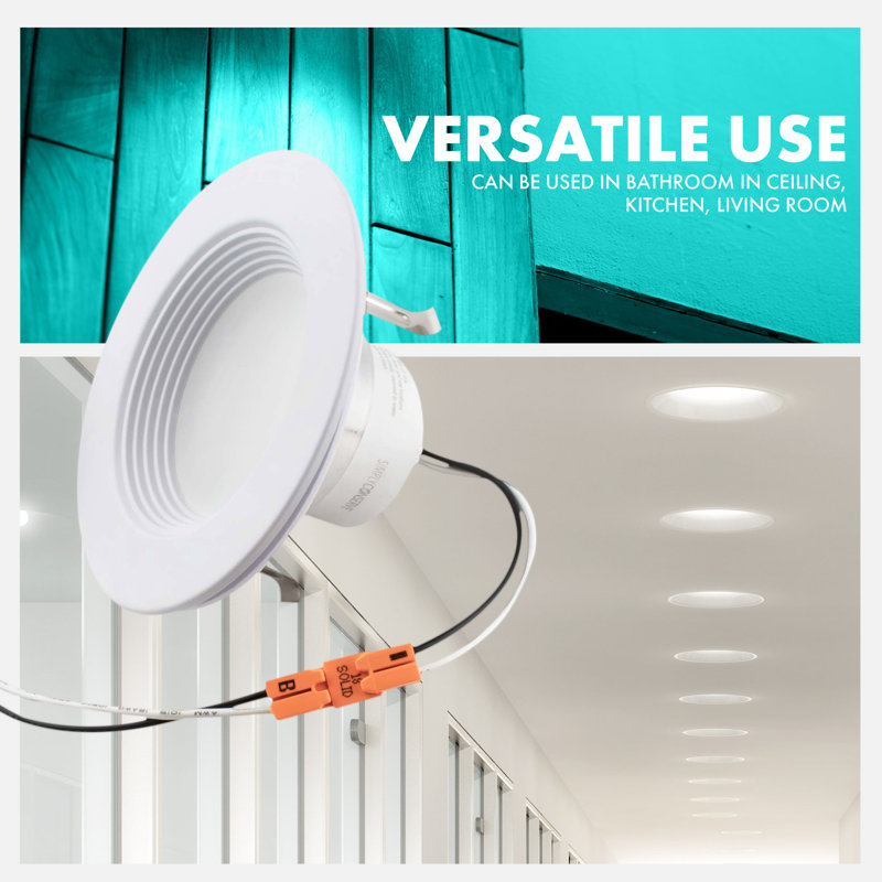 Adjustable White LED Recessed Downlight Retrofit Kit