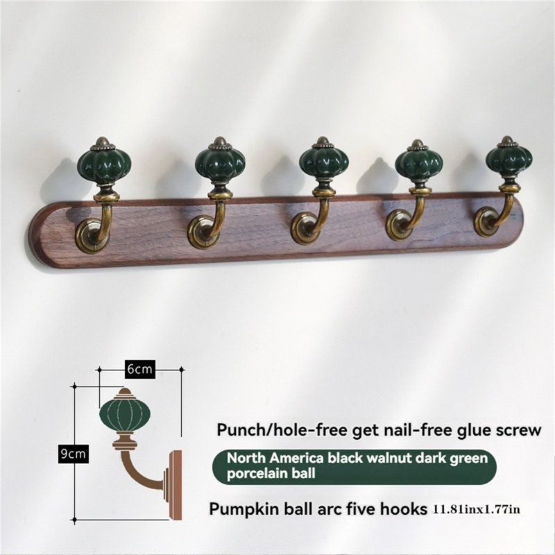 Wall Mounted Clothes Hanger, Green