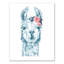 Art sur toile tendance llama Maron