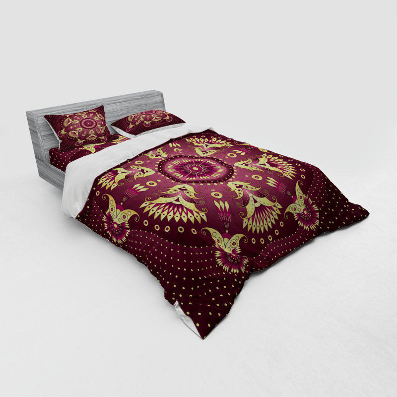 Mandala Eclectic Polyester Dots Duvet Cover