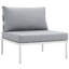 Ensemble de canapé modulaire d'extérieur en aluminium 6 pièces Harmony-85337415