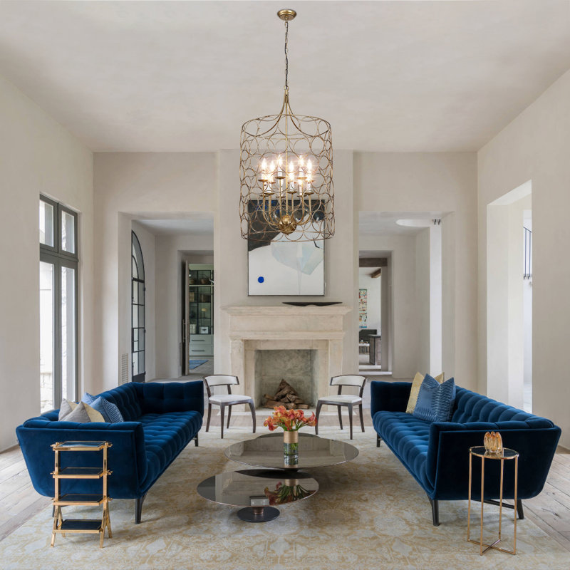 Jugtown 12 - Light Dimmable Chandelier