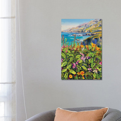 Big Sur, From My Heart by Lisa Elley - Wrapped Canvas Painting