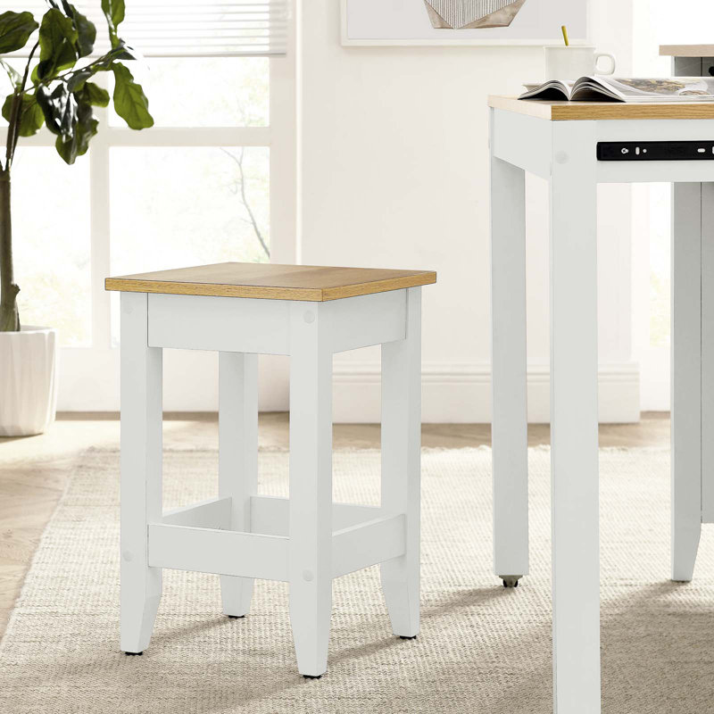 Tabouret de cuisine Sunbrook en chêne blanc