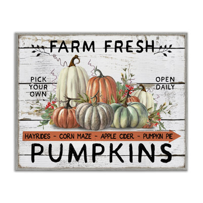 «Fresh Pumpkin Mound», estampe numérique encadrée par Creatif Belle