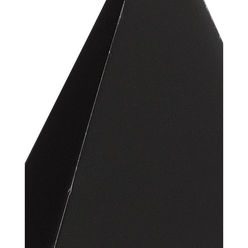 Sculpture pyramide noire en béton, H 5 po x l 4 po x P 4 po