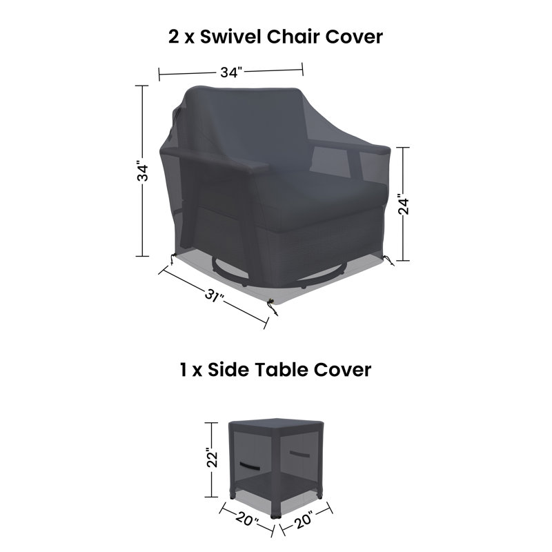 Arusha Antilles 360-Degree Swivel Rocker Chair Patio Furniture Sets Outdoor Furniture Covers