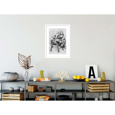 «Drapery on a Chair» par Paul Cézanne - Impression sur toile