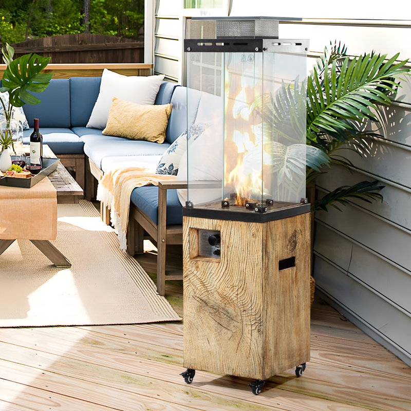 41000-BTU Propane Standing Patio Heater, Natural