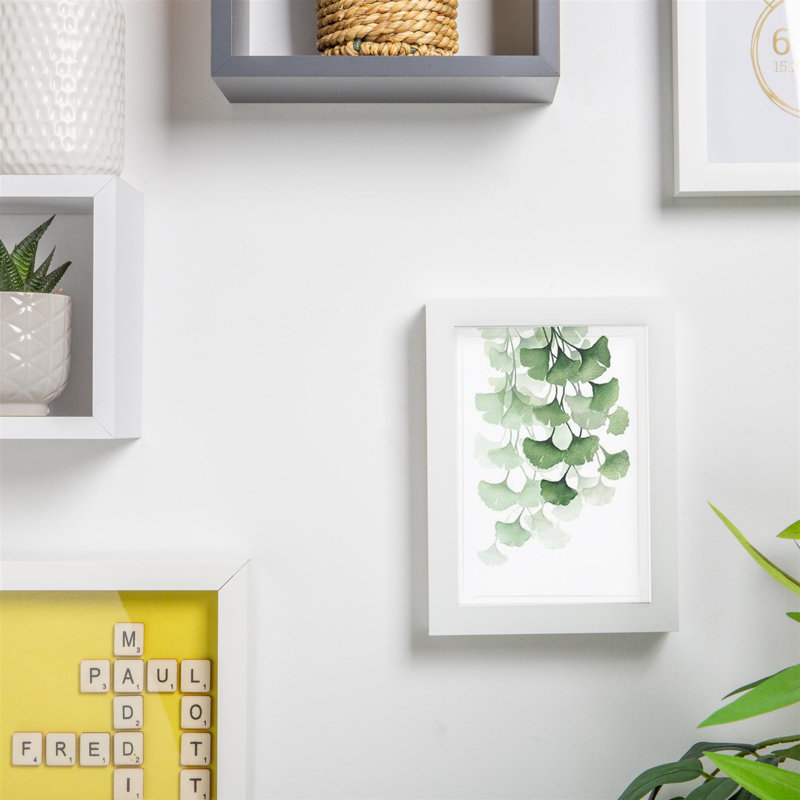 Photo Frame with 4" x 6" Mount - 5" x 7" - Black/Ivory, 15cm W x 20cm H x 2cm D, White/Ivory