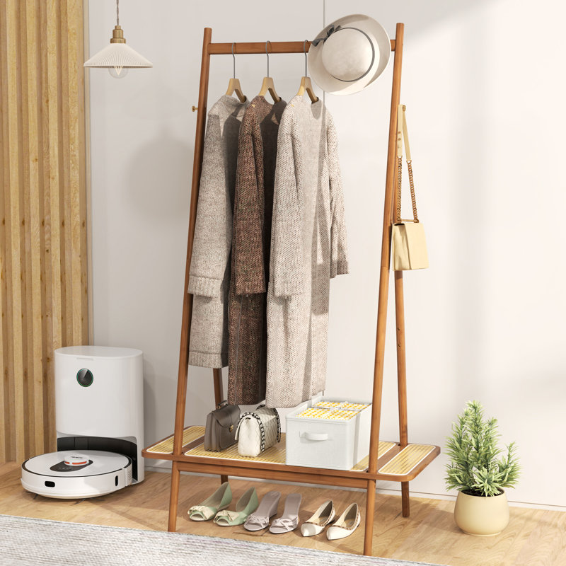 Portemanteaux en bambou, Brun