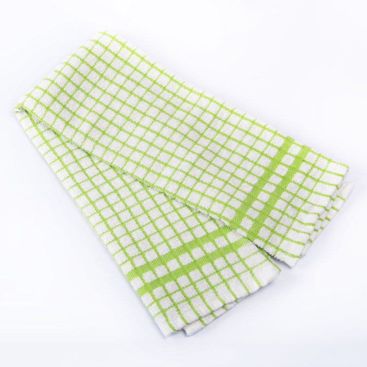 Gracie Oaks Terry Towels Plaid Ripple Dish Cloth