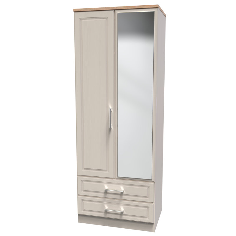 Aalysia Manufactured Wood Wardrobe, Kashmir Ash/Modern Oak