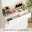 Garde-manger de cuisine avec station de charge, lumière DEL, armoire de rangement-103486926