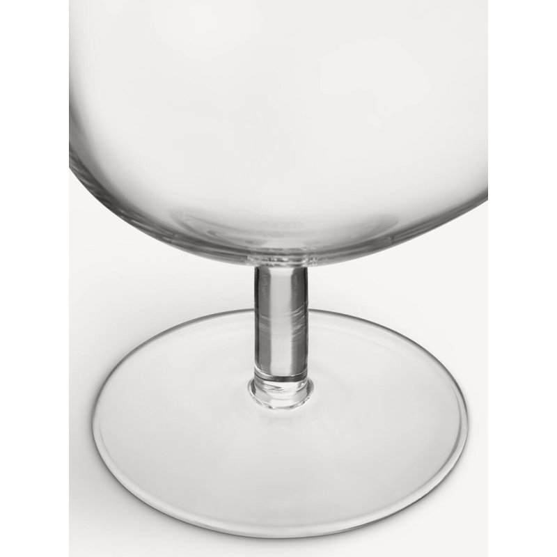 Bod Handmade Glass Table Vase, 9.06" H x 4.92" W x 4.92" D, Clear