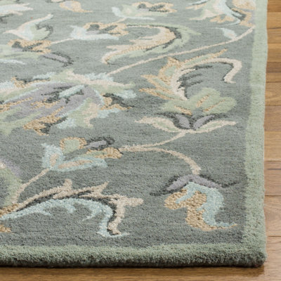 Tapis floral en laine touffeté à la main Arber Jardin