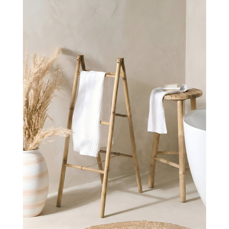 Wood 6 Freestanding Towel Stand