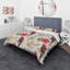 Ensemble de housse de couette Designart Macaw Parrot et Hibiscus-35228990