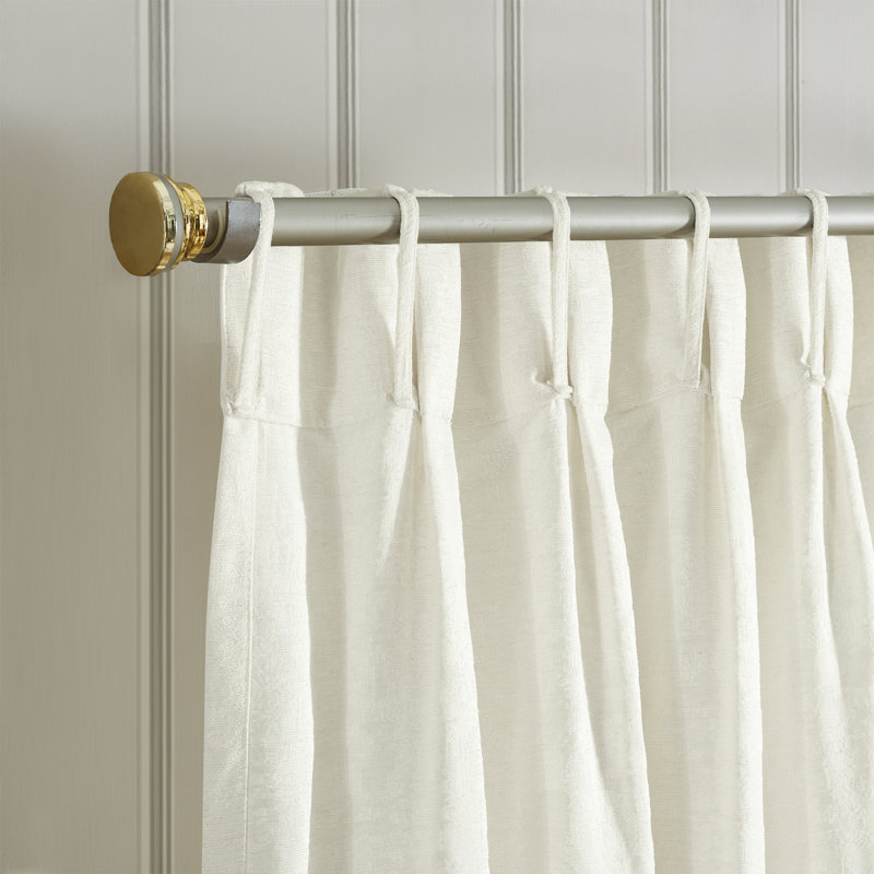 Smiley Estelle Room Darkening Curtains with Back Tabs, 2 Panels