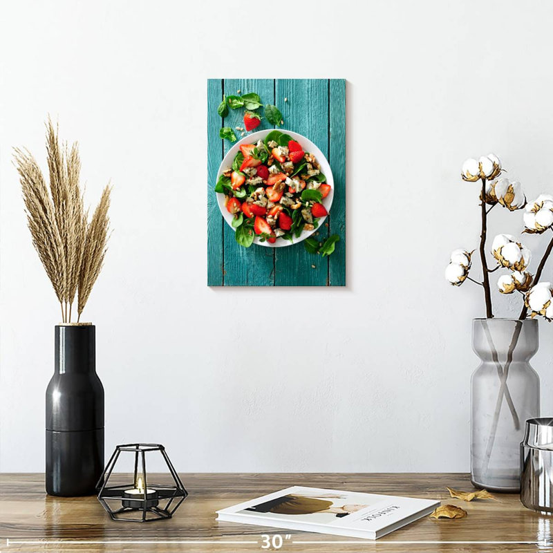 Yarlin Fresh Strawberry Salad, 12" H x 8" W