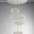 Galaxy 6-Ring LED Crystal Chandelier - Chrome
