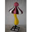 Taille: 34 po x 34 po x H 64 po Happy champignon Happy en résine pour l'intérieur et l'extérieur