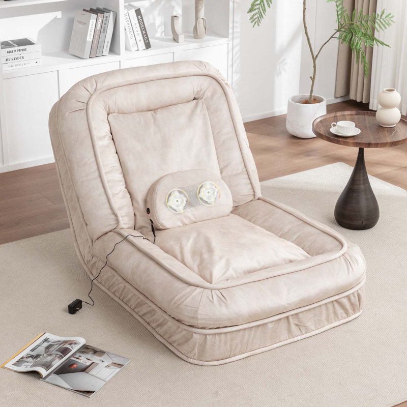 Lit rembourré pour chien pour adultes et animaux de compagnie, avec 5 positions réglables et coussin de massage, canapé de sol avec 2 coussins moelleux