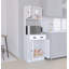 Support de rangement pour micro-ondes avec 3 portes et tiroir Parri H 66,85 po x l 14,09 po x P 23,93 po Parri