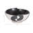 Beckenham Stoneware Bowl Black and White Abstract Design 12 Inch Decorative Modern Home Office Living Room Use