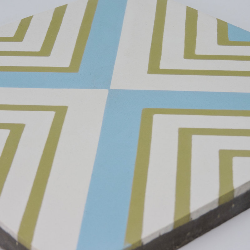 Mazagan 8" x 8" Cement Patterned Wall & Floor Tile