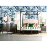 Carrington Poster Upholstered Canopy Bed