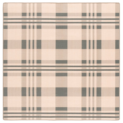 Natural Fiber 157 Sisal Pile Plaid Rug