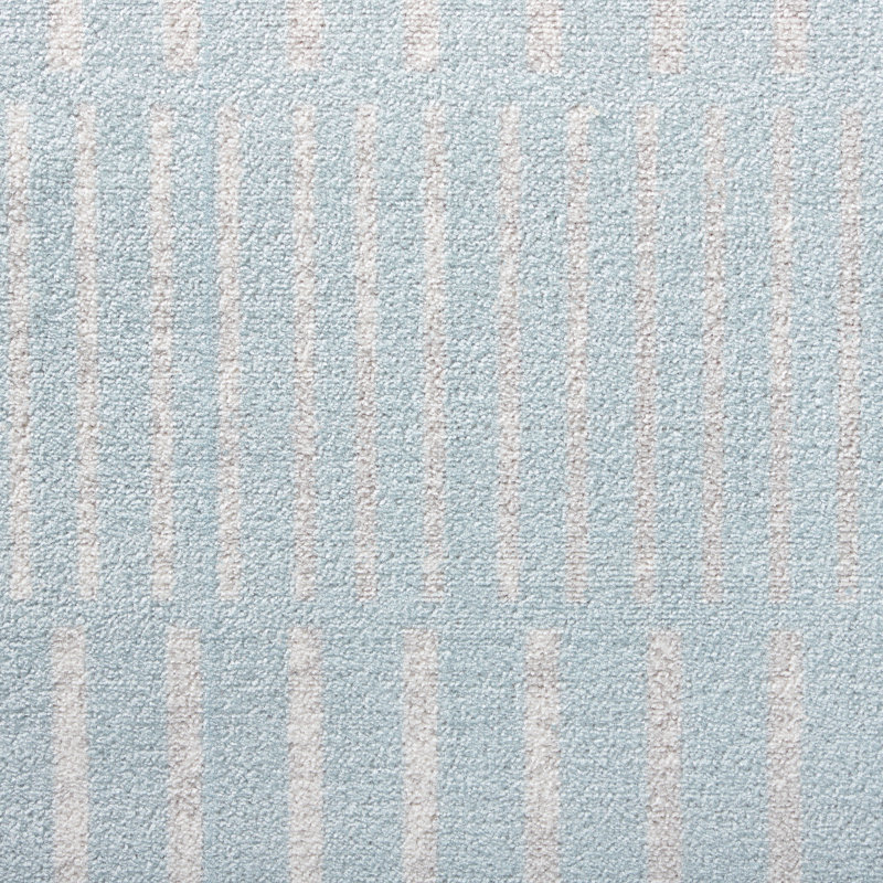 TOMMY BAHAMA Poolside Offset Stripe Indoor Outdoor Area Rug Blue/Ivory, Rectangle 5'2" x 7'2"